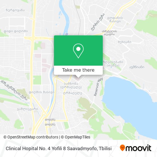 Карта Clinical Hopital No. 4 Yofili 8 Saavadmyofo