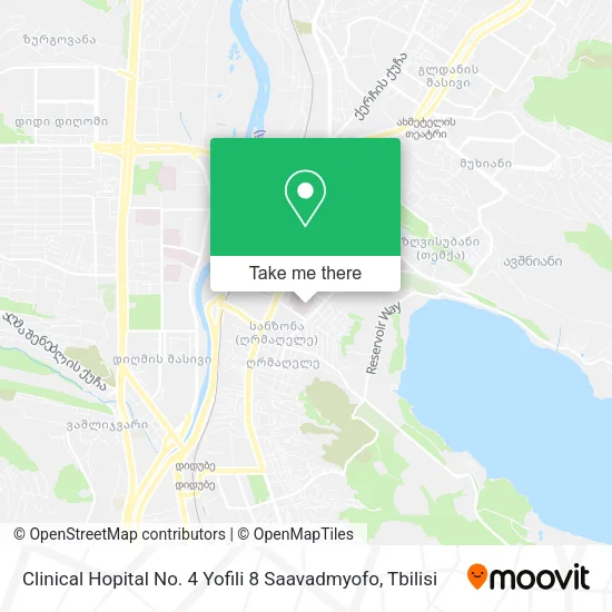 Карта Clinical Hopital No. 4 Yofili 8 Saavadmyofo