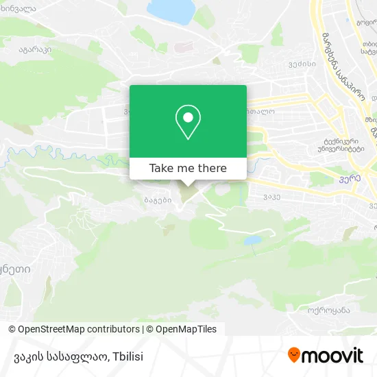 ვაკის სასაფლაო map