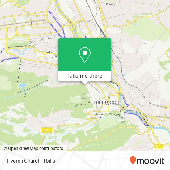 Tivereli Church map