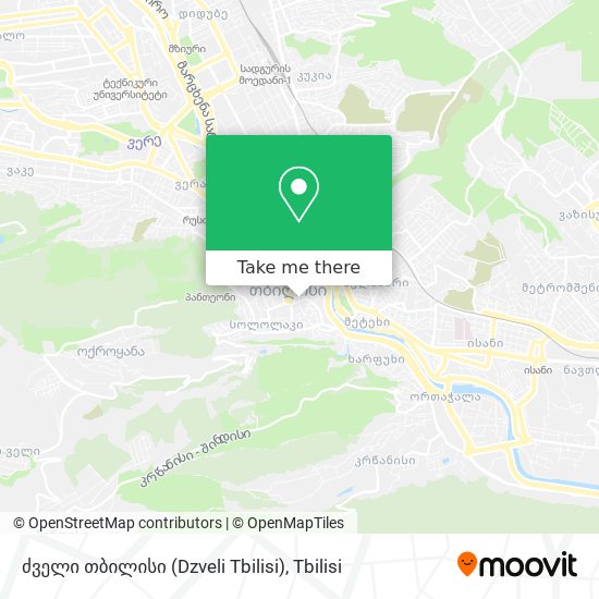 ძველი თბილისი (Dzveli Tbilisi) map