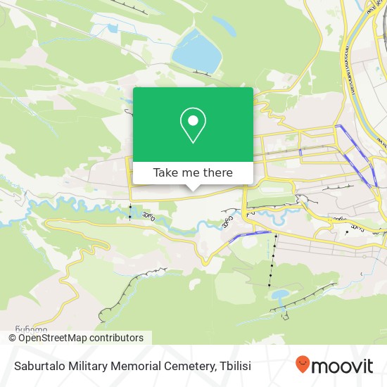 Карта Saburtalo Military Memorial Cemetery
