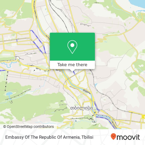 Embassy Of The Republic Of Armenia map