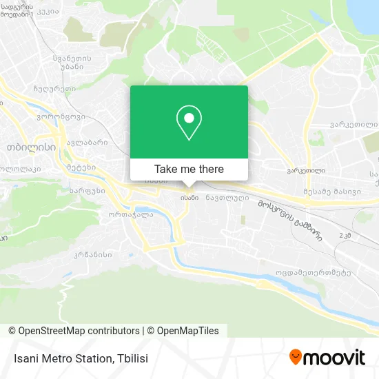 Isani Metro Station map