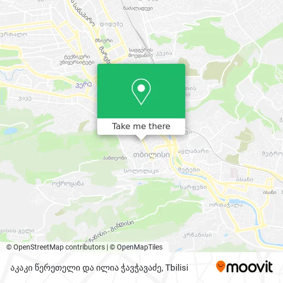 აკაკი წერეთელი და ილია ჭავჭავაძე map