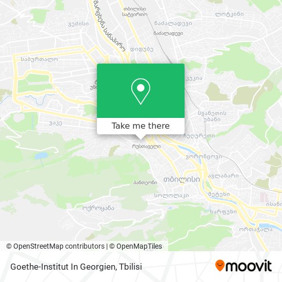 Карта Goethe-Institut In Georgien
