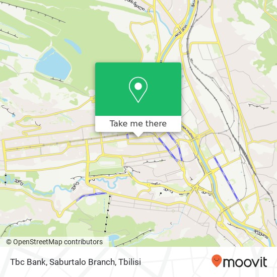 Карта Tbc Bank, Saburtalo Branch