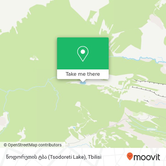 წოდორეთის ტბა (Tsodoreti Lake) map
