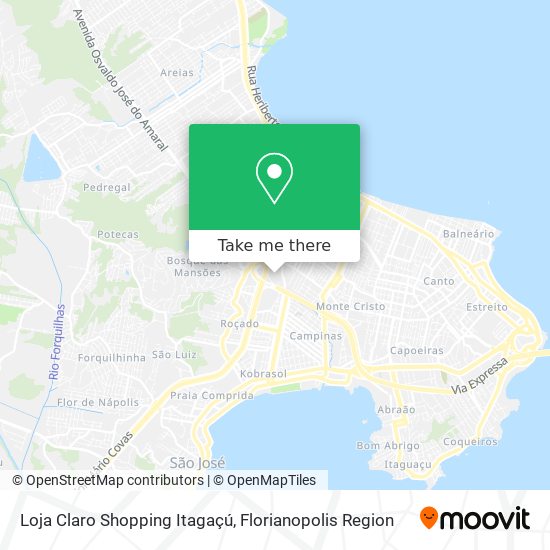 Loja Claro Shopping Itagaçú map