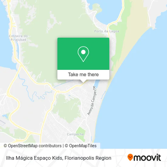 Ilha Mágica Espaço Kids map