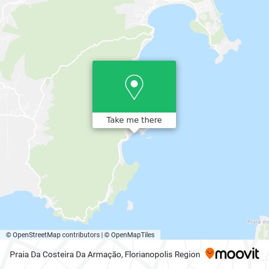 Praia Da Costeira Da Armação map