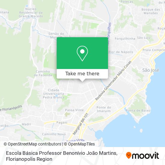 Escola Básica Professor Benonívio João Martins map