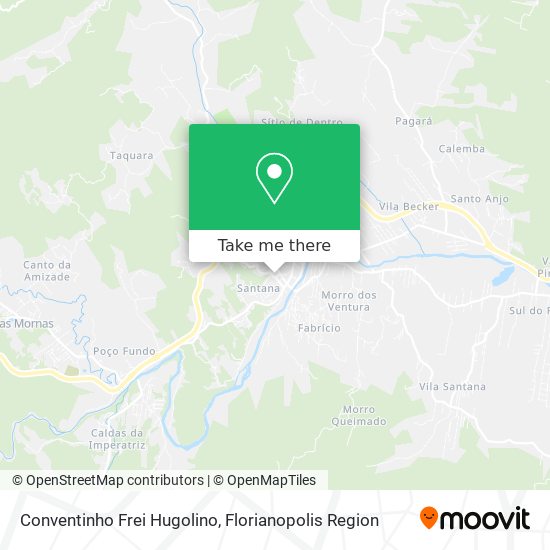 Conventinho Frei Hugolino map