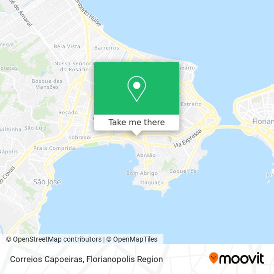 Correios Capoeiras map