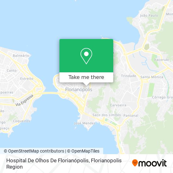 Hospital De Olhos De Florianópolis map