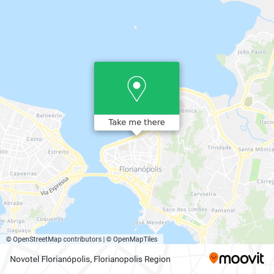 Novotel Florianópolis map