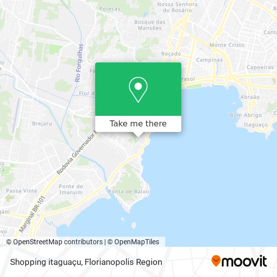Shopping itaguaçu map