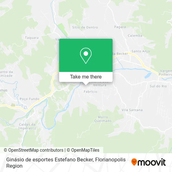 Ginásio de esportes Estefano Becker map