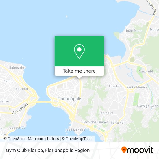 Mapa Gym Club Floripa