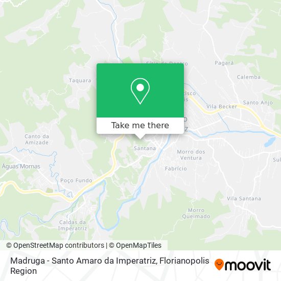 Madruga - Santo Amaro da Imperatriz map