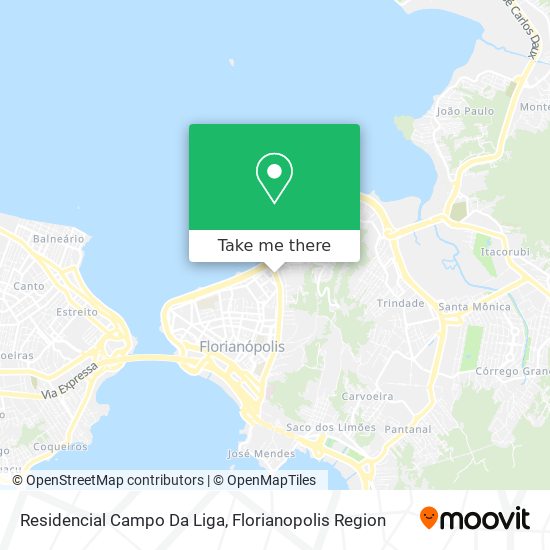 Mapa Residencial Campo Da Liga