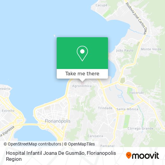 Hospital Infantil Joana De Gusmão map