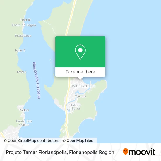 Mapa Projeto Tamar Florianópolis