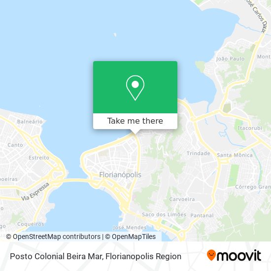 Posto Colonial Beira Mar map