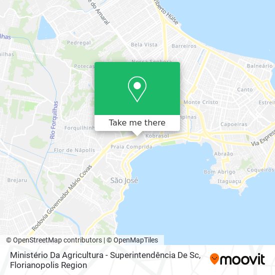 Ministério Da Agricultura - Superintendência De Sc map