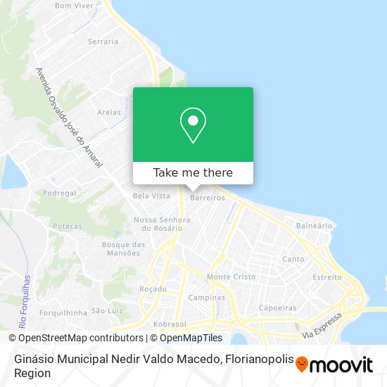 Ginásio Municipal Nedir Valdo Macedo map