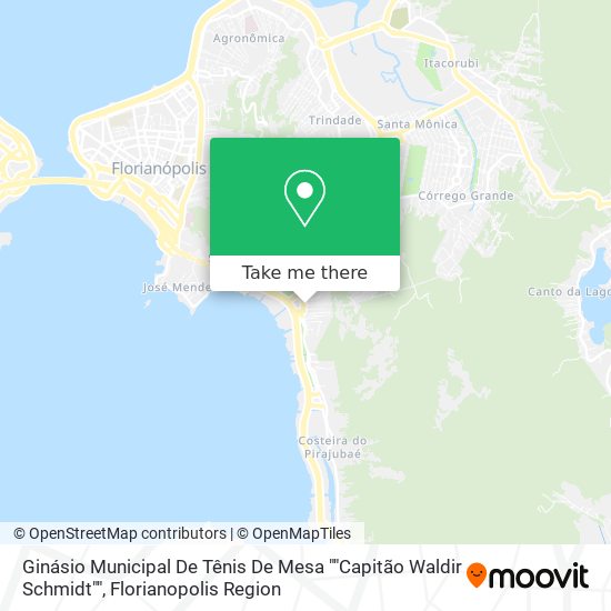 Ginásio Municipal De Tênis De Mesa ""Capitão Waldir Schmidt"" map