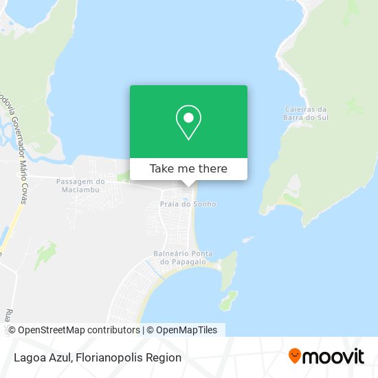 Lagoa Azul map