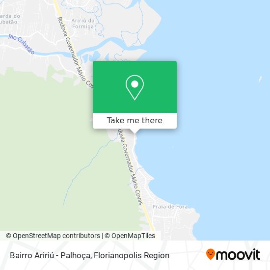 Bairro Aririú - Palhoça map