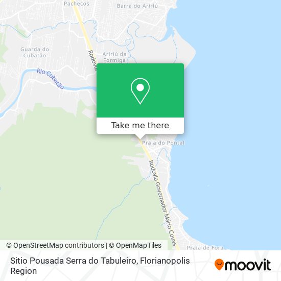 Sitio Pousada Serra do Tabuleiro map