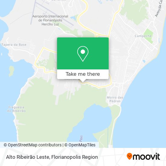 Alto Ribeirão Leste map