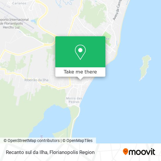 Recanto sul da Ilha map