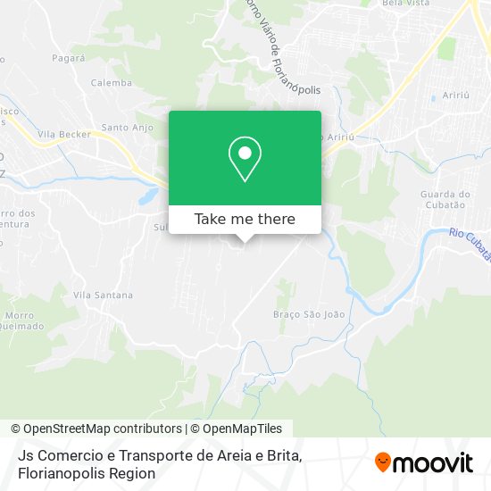 Js Comercio e Transporte de Areia e Brita map