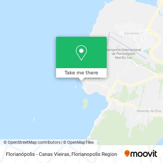 Florianópolis - Canas Vieiras map