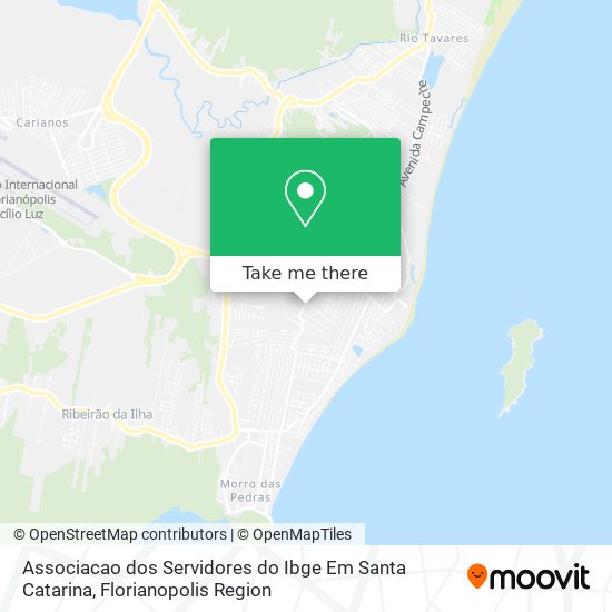 Associacao dos Servidores do Ibge Em Santa Catarina map