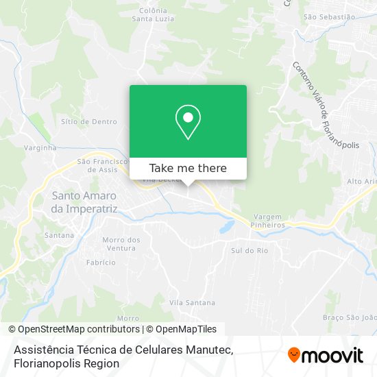 Assistência Técnica de Celulares Manutec map