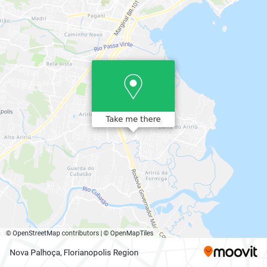 Nova Palhoça map