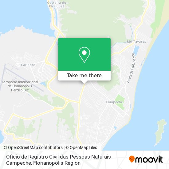 Ofício de Registro Civil das Pessoas Naturais Campeche map