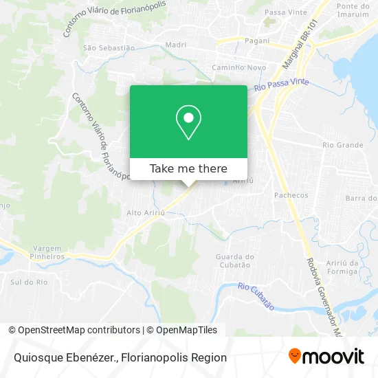 Quiosque Ebenézer. map