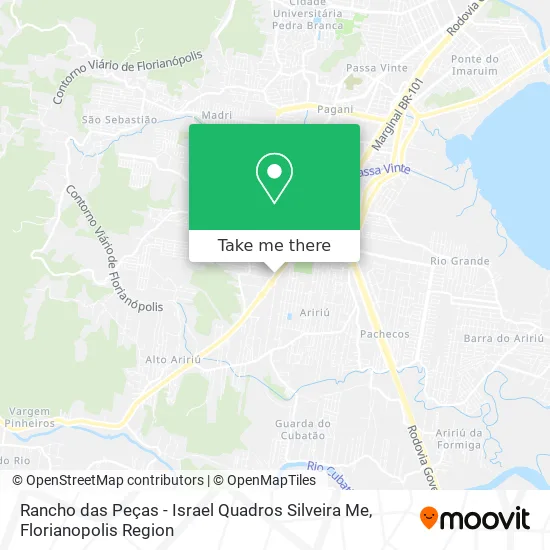 Rancho das Peças - Israel Quadros Silveira Me map