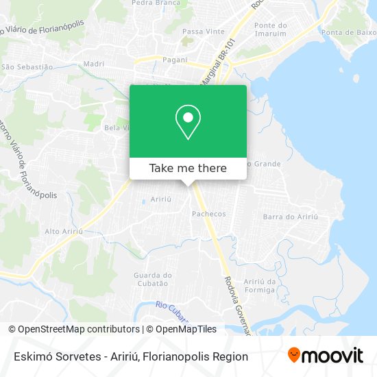 Eskimó Sorvetes - Aririú map