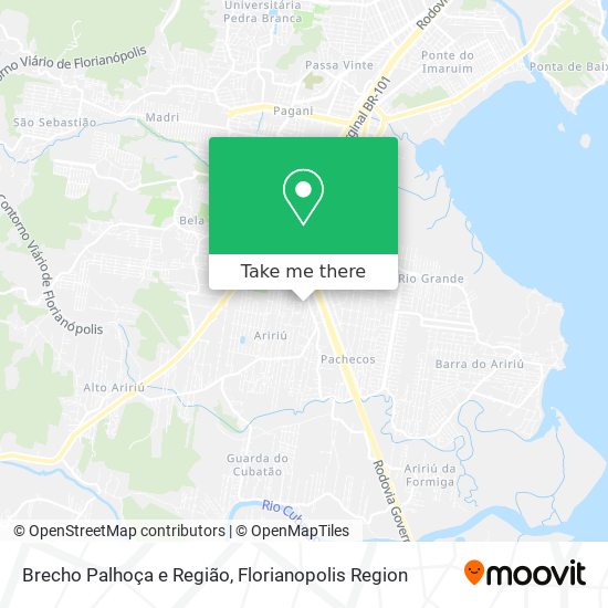 Brecho Palhoça e Região map
