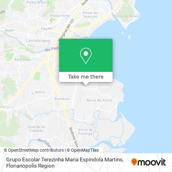 Grupo Escolar Terezinha Maria Espíndola Martins map