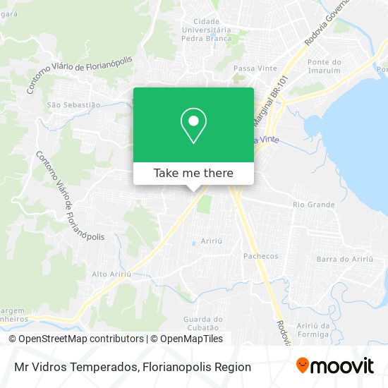 Mr Vidros Temperados map
