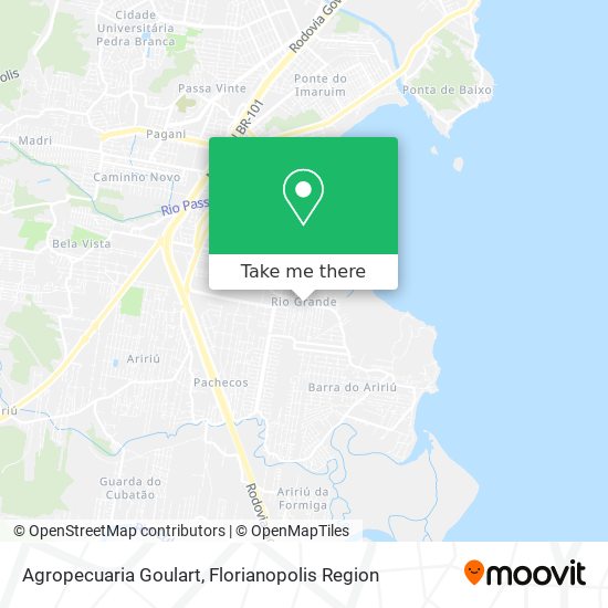 Agropecuaria Goulart map