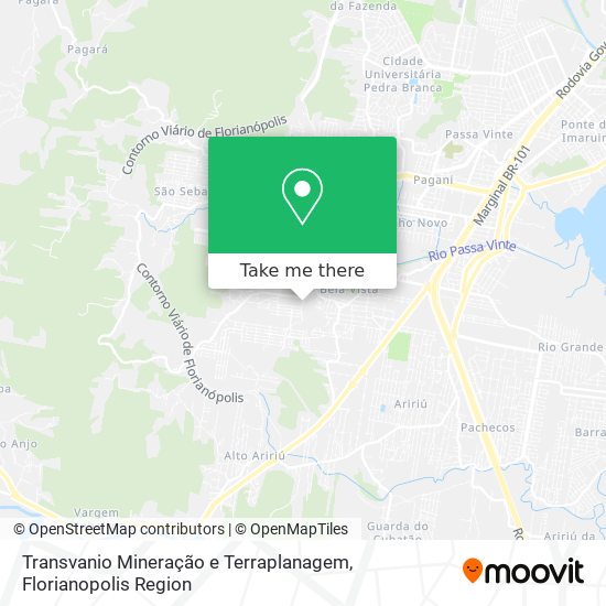 Transvanio Mineração e Terraplanagem map